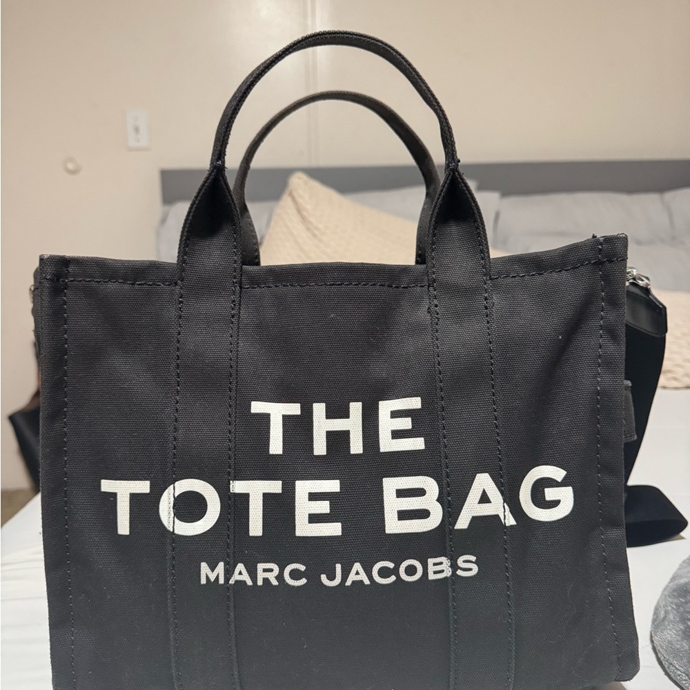 Marc Jacobs Black Canvas "The Tote Bag"